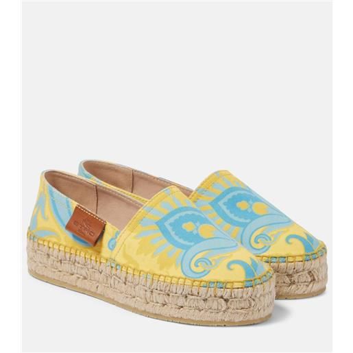 Etro espadrillas in canvas con stampa