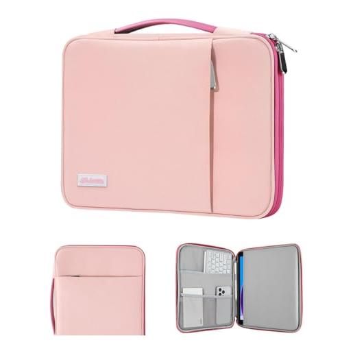 Dadanism 9-11 borsa da trasporto per tablet con maniglia per i. Pad (a16) 11, i. Pad air m4 m3/pro m5 m4 11, i. Pad 10a gen/air 5 10,9, i. Pad 9/8/7a gen 10,2, galaxy tab a11+ 11, tab m11 11, rosa