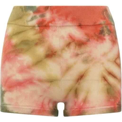 MIXIK shorts con fantasia tie dye - rosa