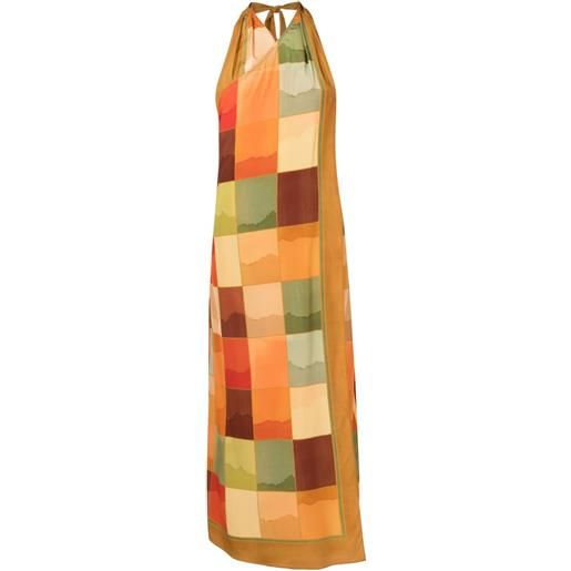 Lenny Niemeyer copricostume mosaico con scollo all'americana - multicolore