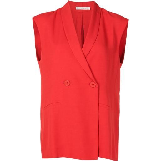 Lenny Niemeyer gilet doppiopetto sartoriale - rosso