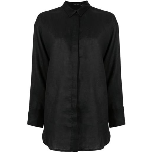 Lenny Niemeyer camicia con chiusura nascosta - nero