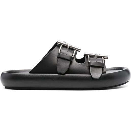 Alexander McQueen sandali in pelle - nero