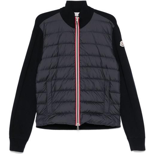 Moncler cardigan imbottito - blu