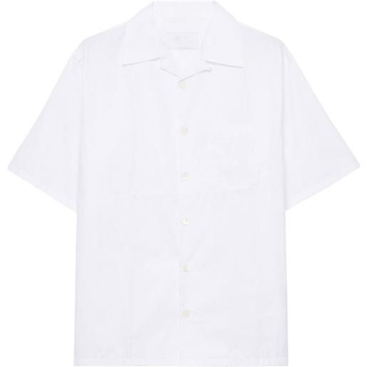 Prada camicia con applicazione - bianco