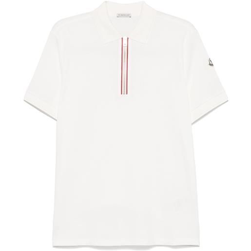 Moncler polo a maniche corte - bianco