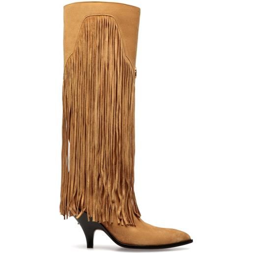 Bally stivali con frange - marrone