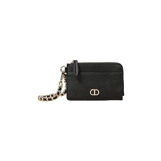 Twinset Milano twinset portacarte con catena e oval t holders 242tl8039 nero