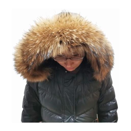 Adynice collo di pelliccia da donna, caldo sciarpa in pelliccia con collo di pelliccia, bavaglino unisex, lunghezza: 70 cm, larghezza: 16 cm, …