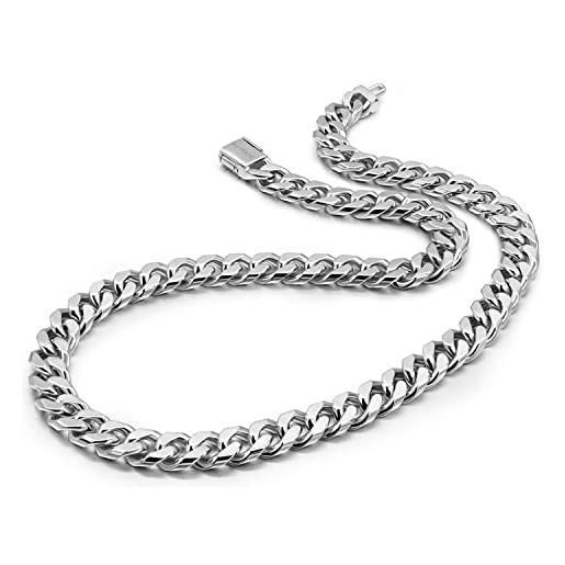 Collezione Forge:Collana a maglie grandi in argento lucido