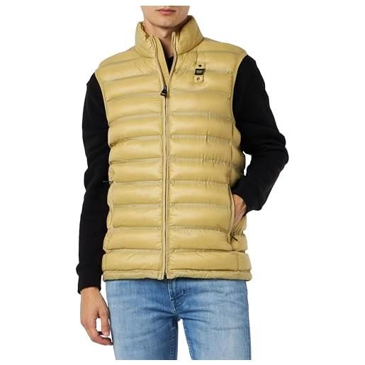 Gilet Uomo Invernale Piumino Piumino Smanicato Uomo Slim Fit Verde