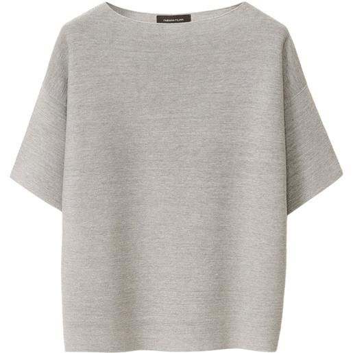 Fabiana Filippi top a coste - grigio