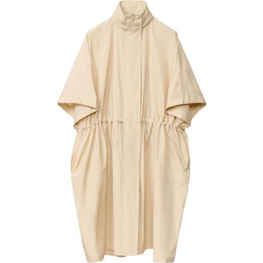 Fabiana Filippi mantella a maniche corte - toni neutri