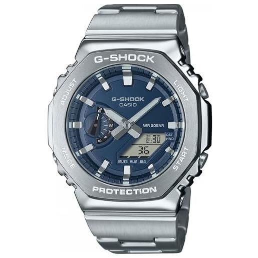 Casio orologio gm-2110d-2ber quarzo digitale acciaio unisex