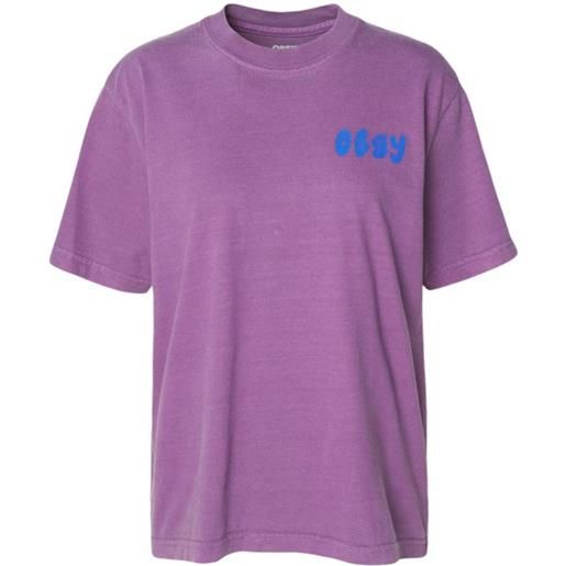 OBEY t-shirt stippled donna pigment purple