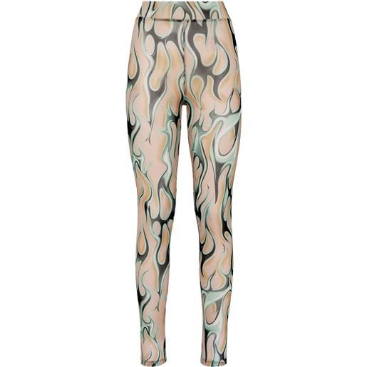 Philipp Plein leggings flame - toni neutri