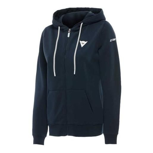 DAINESE - speed demon full-zip hoodie wmn, felpa in cotone con cappuccio e zip, donna, carbonio, s