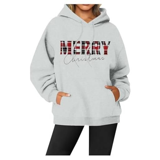 EJIMUQO offerte black friday idee regalo natale 2024 famiglia abito natalizio da donna con bordi in peluche pigiama per coppia fidanzati natale pigiami natale bambina regalo di natale per nonna