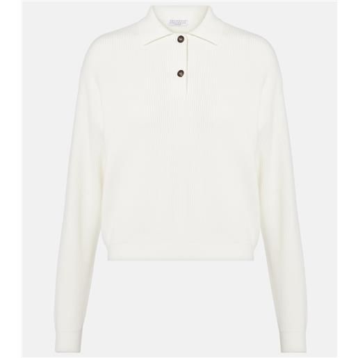 Brunello Cucinelli polo in cotone a coste