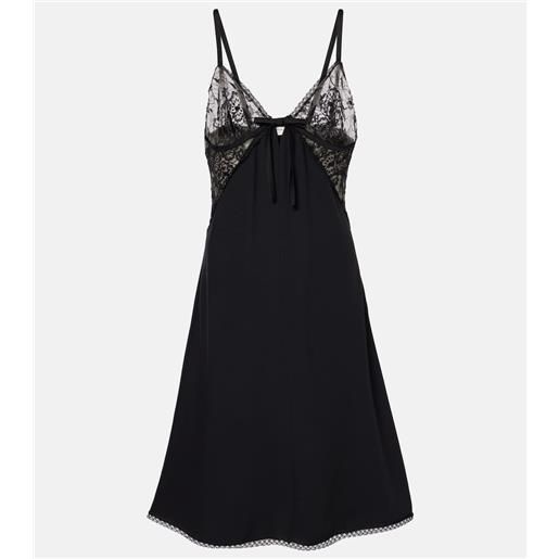 Alessandra Rich abito sottoveste in raso