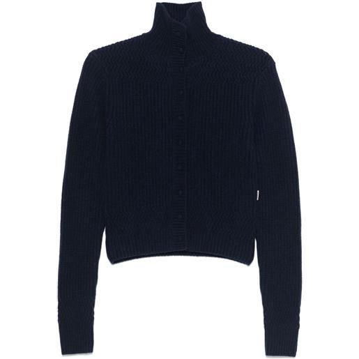 REMAIN cardigan a coste - blu