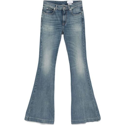Alexander McQueen jeans svasati a vita media - blu