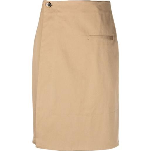 JW Anderson minigonna svasata a vita alta - toni neutri