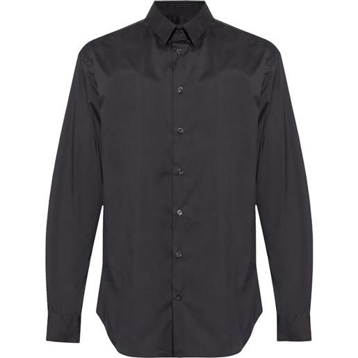 Giorgio Armani camicia con colletto classico - nero