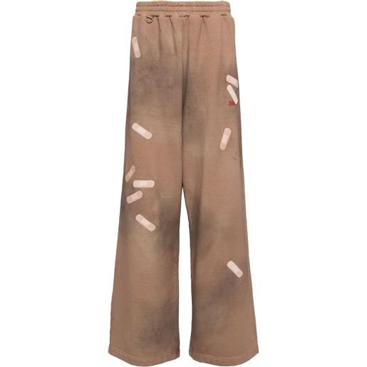 Doublet pantaloni sportivi con ricamo - marrone