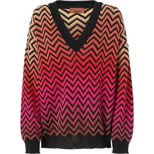 Missoni maglione con motivo chevron - sm9ma