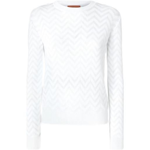 Missoni maglione girocollo - bianco