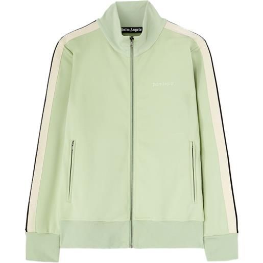 Palm Angels giacca sportiva con ricamo logo - verde