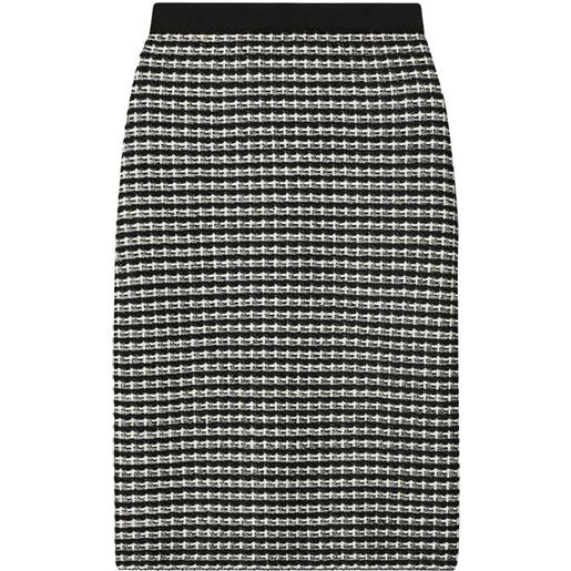 Tory Burch gonna con effetto jacquard - nero