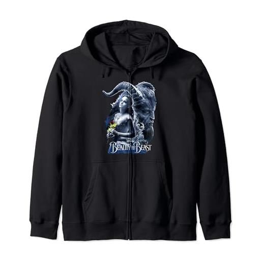 Disney beauty & the beast belle wanders and wonders felpa con cappuccio
