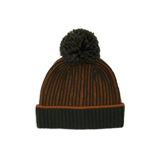 Gallo berretto con risvolto e pom pon unisex, e verde costa inglese vanisé