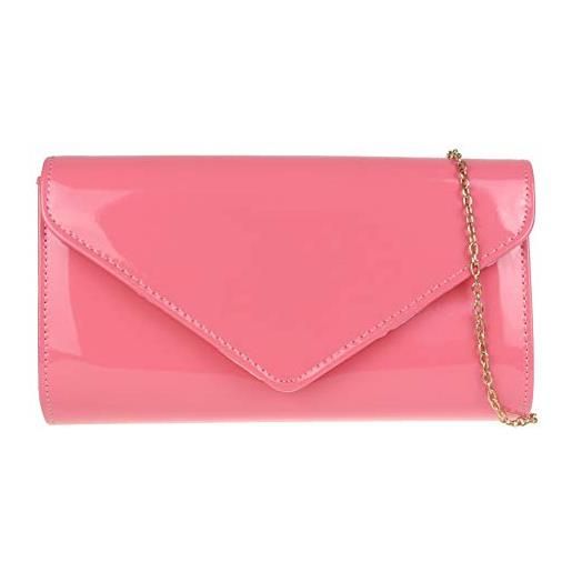 Girly handbags pochette semplici e lucide da donna, carne. , taglia unica