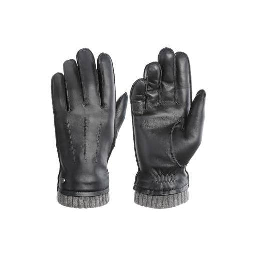 PEARLWOOD guanto da uomo wilson in pelle di pecora, nero (200), m (9.0)