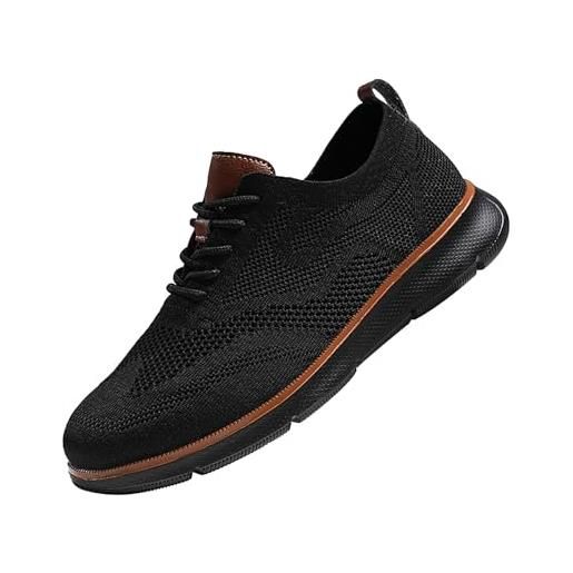 Generisch breeze urban traspirante tessuto maglia scarpe stringate formale moderno classico tempo libero wearbreeze casual da barca