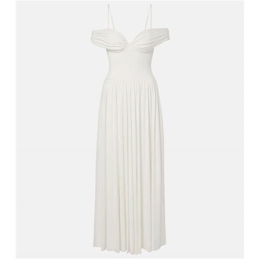 Simkhai abito lungo amarantha in jersey