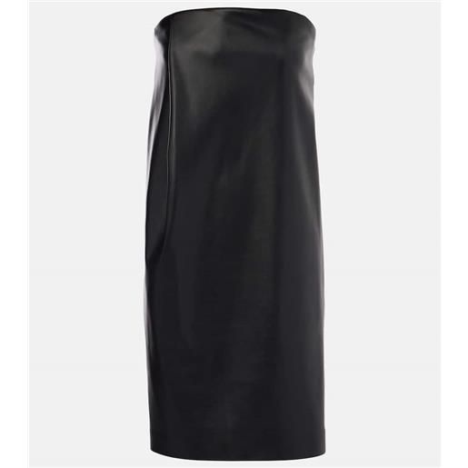 Sportmax abito corto locarno in similpelle