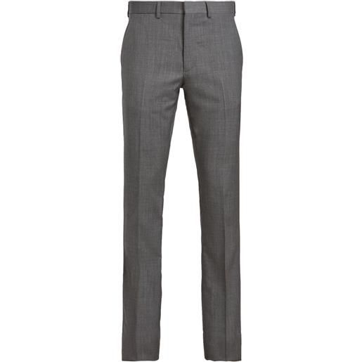 Ralph Lauren Purple Label pantaloni affusolati con pieghe - grigio