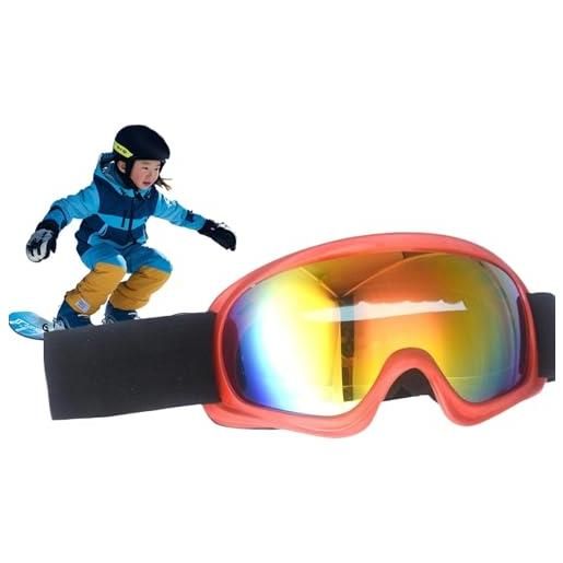 Generico occhiali da snowboard antiappannamento, occhiali da sci per bambini - occhiali da sci con protezione uv | morbidi occhiali da neve occhiali da sci per bambini ragazzi ragazze compleanno natale