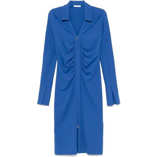 Patrizia Pepe abito midi con zip - blu