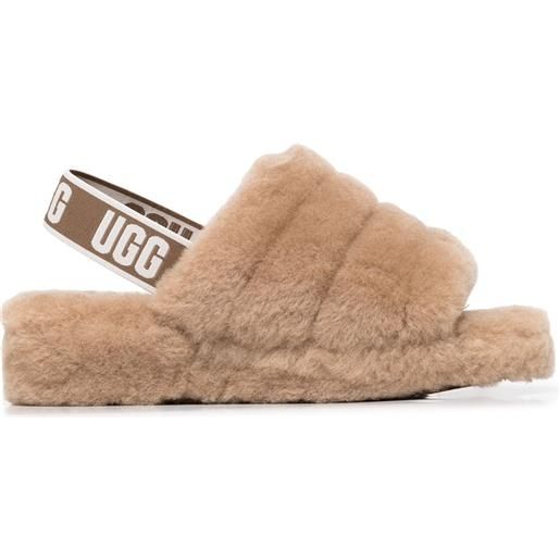 UGG slippers fluff yeah con cinturino posteriore - marrone