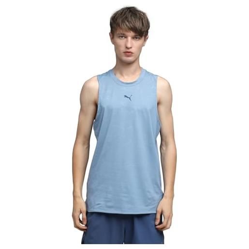 PUMA m cloudspun emboss tank cool blue