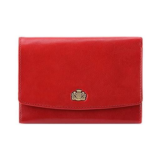WITTCHEN portafoglio, rosso, dimensione: 10x14 cm - materiale: pelle di grano - 10-1-062-3
