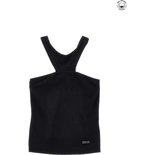 Monnalisa canotta cotone organico con cut out