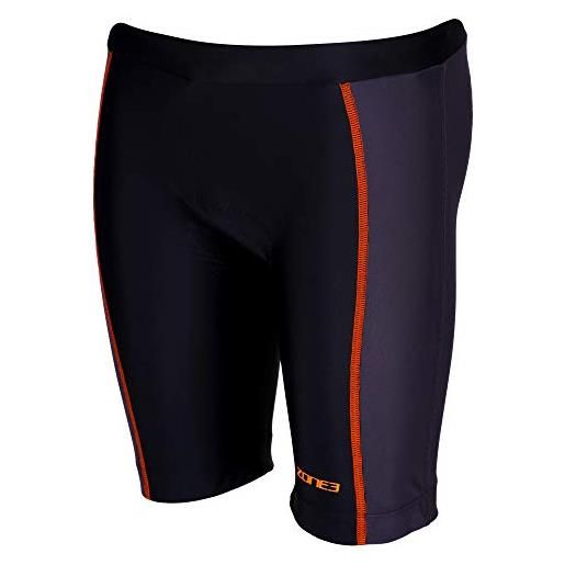 ZONE3 bambini avventura, tri shorts unisex-giovani, nero/arancione fluo, s