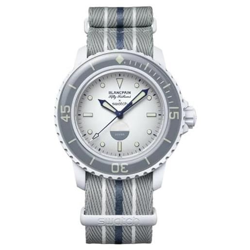 Swatch orologio da polso scuba fifty fathoms x blancpain antarctic ocean