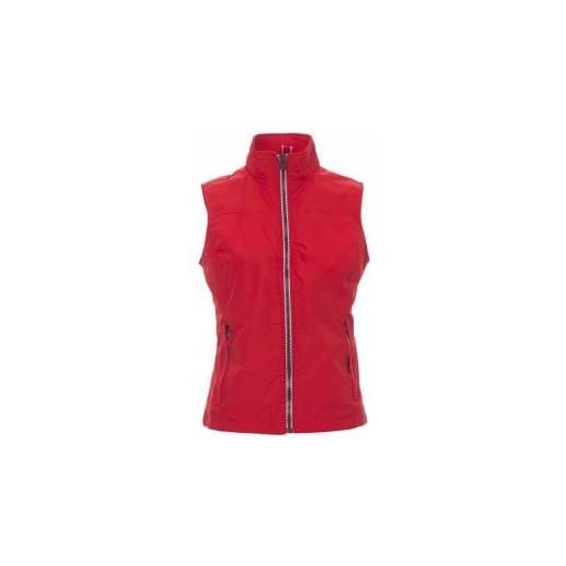 Ergos Workwear payper - horizon lady r. 2.0 gilet da donna leggero non imbottito in nylon giubbino smanicato colore: rosso, taglia: m